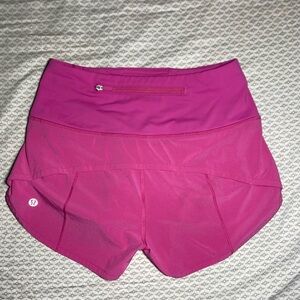Lululemon Speed Up High-Rise Lined Shorts 2.5" In Sonic Pink!